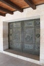 Entrance door of The Church of the Multiplication Royalty Free Stock Photo