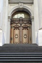 Entrance door from the City Hall in NYC Royalty Free Stock Photo