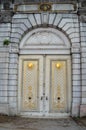 Entrance door of dolmabahce palace in Istanbul, Turkey. Royalty Free Stock Photo