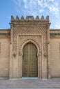 Entrance door or gate in The Mausoleum of Mohammed V in Rabat, Morocco Royalty Free Stock Photo