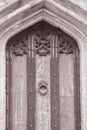 Entrance Door, Holy Trinity Church; Stratford Upon Avon; England Royalty Free Stock Photo