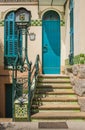 Entrance door of La Bombonera Mansion