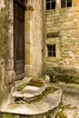 Entrance door of a medieval French castle Royalty Free Stock Photo