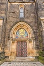 Entrance door of the neo-Gothic Saint Peter and Paul Cathedral,Vysehr