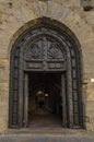 Entrance door of the Palazzo dei Priori in Volterra
