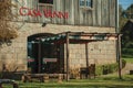 Entrance door of restaurant Casa Vanni