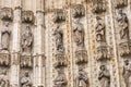 Entrance door of Sevilla Cathedral. Sevilla, Spain Royalty Free Stock Photo