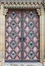 Entrance door of St. Peter and Paul church Royalty Free Stock Photo