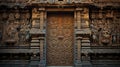 entrance door temple building Royalty Free Stock Photo