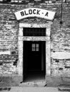 Entrance door to the Block A at Terezin Royalty Free Stock Photo