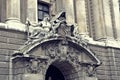 Entrance door to the Old Bailey in London.