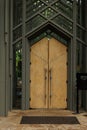 Entrance door to Thorncrown Chapel, Eureka Springs, Arkansas