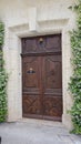 Entrance doors and gates of old houses or castles throughout France