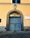 The entrance doorway to Hotel du Tasso
