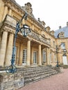 Entrance of Dree castle and fountain, Curbigny, Bourgogne