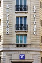 The Entrance of editorial office of Le Figaro daily newspaper in Paris