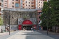 Entrance and exit of the artxanda funicular, bilbao, spain