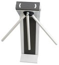 Entrance or exit turnstile tripod and ticket reader Royalty Free Stock Photo