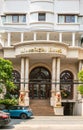 Entrance and facade of Moonlight Hotel in Da Nang Vietnam