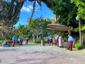 The entrance of Flight of Passage in the  Pandora area of Animal Kingdom at Disney World Royalty Free Stock Photo