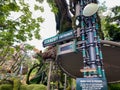 The entrance of Flight of Passage in the  Pandora area of Animal Kingdom at Disney World Royalty Free Stock Photo