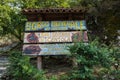 The entrance of forsaken village of San Severino di Centola, Italy