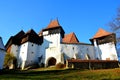 Entrance in fortified church Viscri, Transylvania, Romania