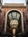 Galleria Vittorio Emanuele II Entrance Arch in Milan Italy Royalty Free Stock Photo