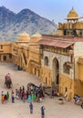 Entrance gate of the Amber Fort in Jaipur