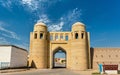 Entrance Gate in the ancient city wall of Ichan Kala. Khiva, Uzbekistan Royalty Free Stock Photo