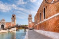 Entrance gate of the Arsenale, Venice Royalty Free Stock Photo