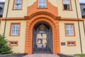 Entrance gate of the historic castle in Hachenburg