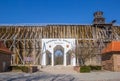 Entrance gate of the historic Gradierwerk building in Bad Salzelmen Royalty Free Stock Photo