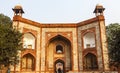 Entrance gate of Humayun`s Tomb, Delhi, India Royalty Free Stock Photo