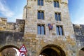 The Entrance Gate at Micklegate Bar, in the city of York in York