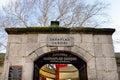 The Entrance Gate of the Old Book Bazaar / Sahaflar Carsisi, Beyazit, Istanbul, Turkey. Royalty Free Stock Photo