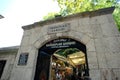 The Entrance Gate of the Old Book Bazaar Sahaflar Carsisi, Beyazit, Istanbul, Turkey.