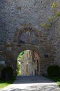 Entrance gate in the old Serbian Orthodox monastery