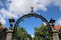 Entrance gate park Enkhuizen Royalty Free Stock Photo