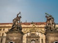 Entrance Gate of the Prague Castle Royalty Free Stock Photo