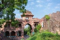Entrance gate of Rao Jodha Desert Rock Park, Jodhpur, Rajasthan, India.