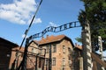 Entrance gate to Auschwitz concentration camp