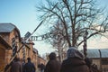 Entrance gate to Auschwitz I Royalty Free Stock Photo