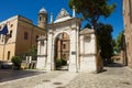 Entrance gate to Basilica di San Vitale, Mausoleo di Galla Placidia and National museum in Ravenna, Italy. Royalty Free Stock Photo