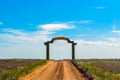 Entrance to Chyornye Zemli Nature Reserve Royalty Free Stock Photo