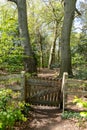 Entrance gate to Corversbos woodland, Hilversum, Netherlands