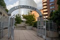 Entrance gate to Freedom Park, a public green space located in the Rosslyn neighborhood