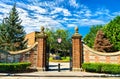 Entrance Gate to Harvard University in Boston, United States