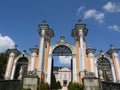 Entrance gate to the rococo castle Nove Hrady