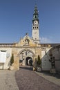 Entrance gate to the sanctuary of the Mother of God in Jasna GÃÂ³ra in CzÃâ¢stochowa. Because of Royalty Free Stock Photo